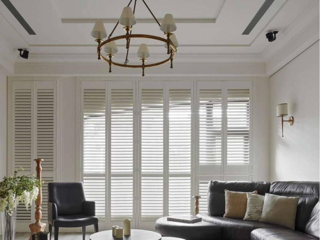 Norman Composite Shutters in Living Room