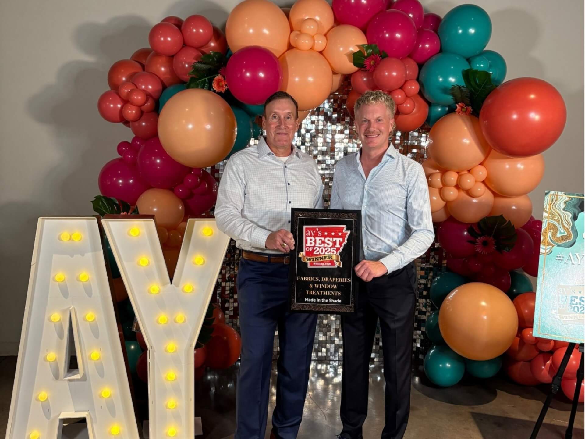 MITS Little Rock Best of 2025 Award received by Mike Kirby and Ron Carter
