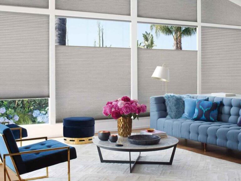 Cellular Shades Living Room