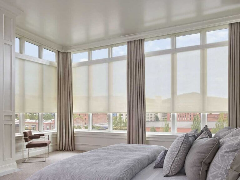 Solar Shades Bedroom