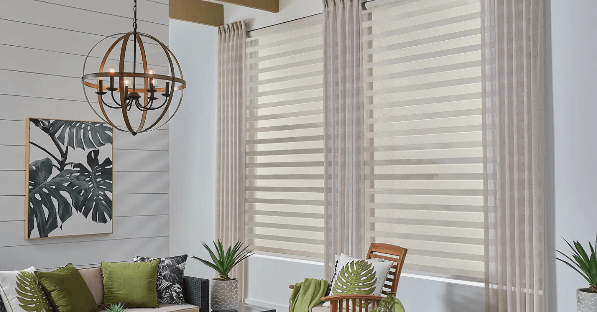 Zebra Shades in a Home