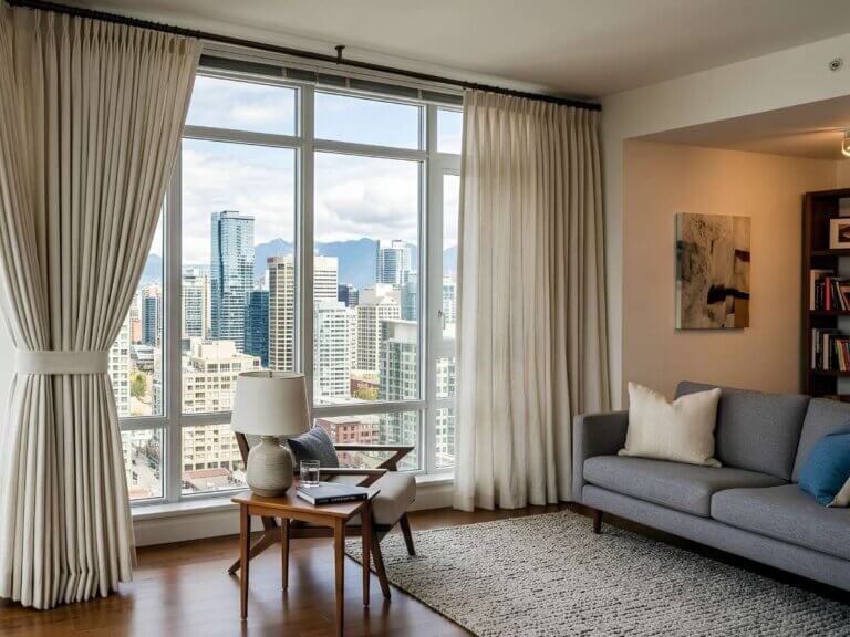 Neutral Drapes Condo