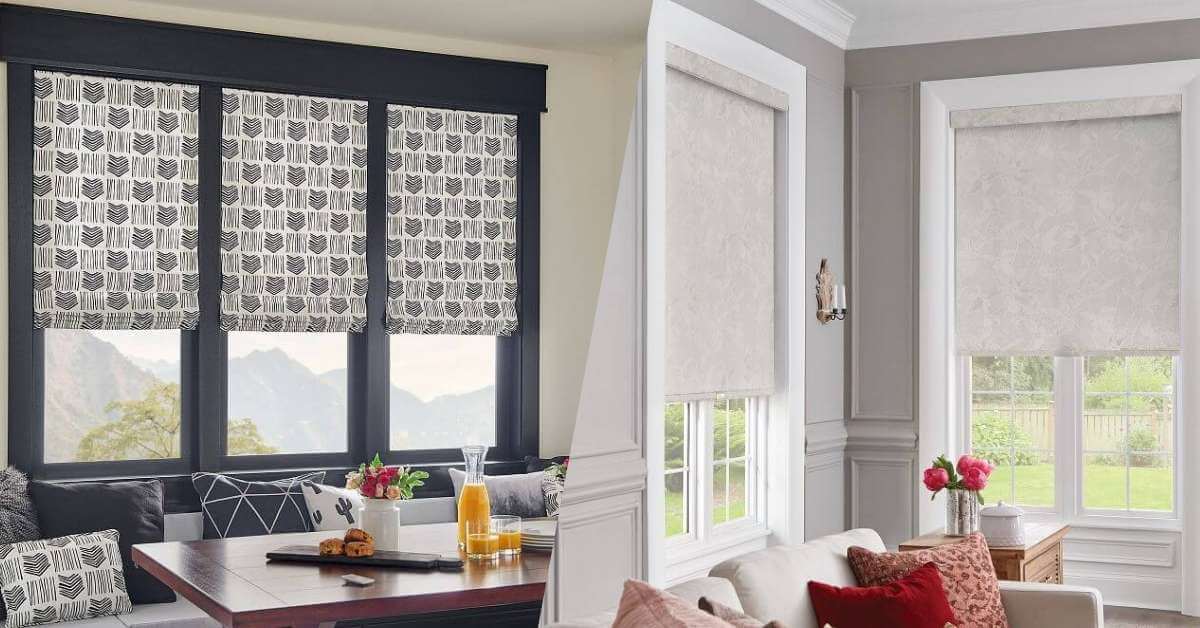 Roman Shades vs. Roller Shades Feature